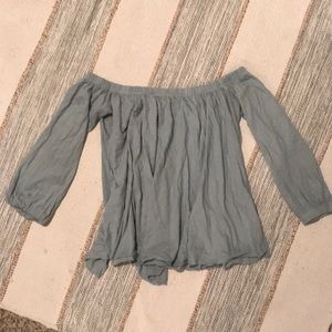 Truly madly deeply off the shoulder long sleeve